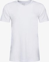 Unsigned heren T-shirt katoen - Wit - Maat 3XL