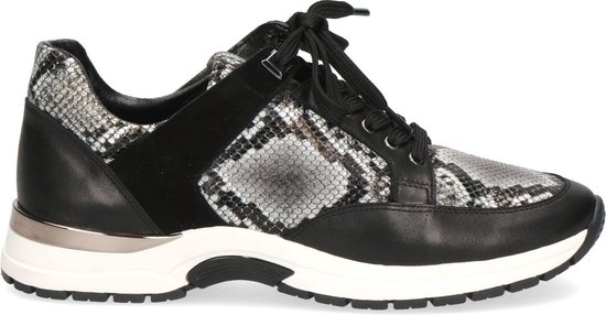 Caprice - Dames schoenen - 9-9-23700-25 - black croco - maat 42 | bol.com