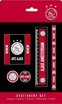 Ajax Schrijfset rood met zwarte baan: 5-delig