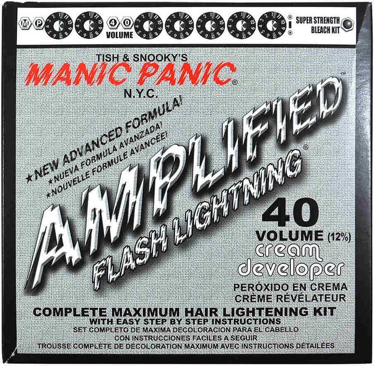 Flashlightning haar bleekmiddel kit 40 volume - Manic Panic
