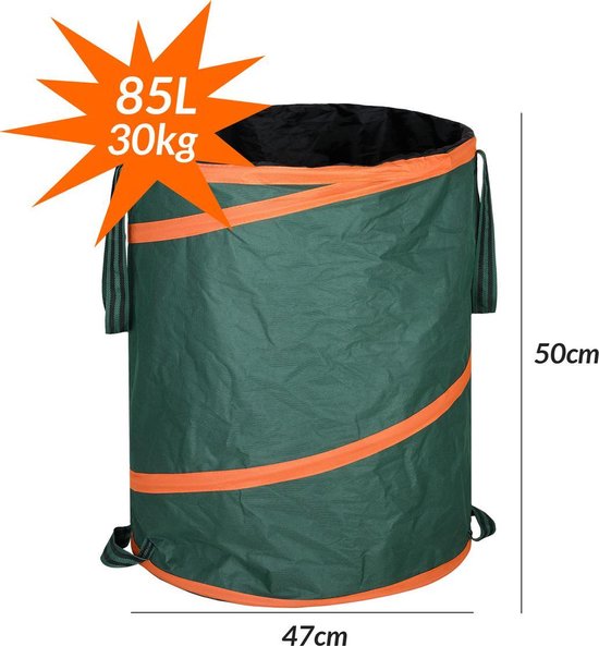 Gardebruk Popup tuinzak Set van 3 groene 85 liter per stuk van Gardebruk — afbeelding 5
