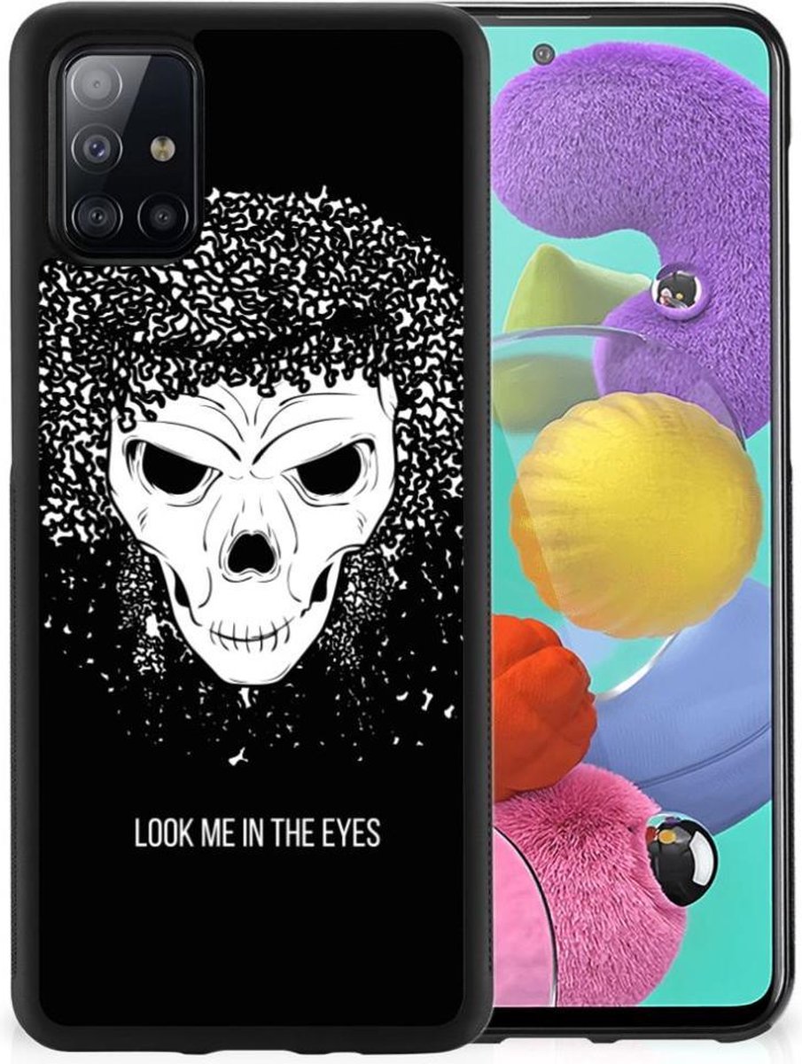 Mobiel Case Samsung Galaxy A51 Skull Hair