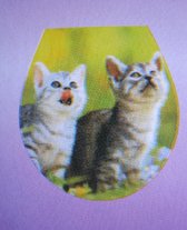 Reinhard | Toiletbril Sticker Katten 32 x 38 cm