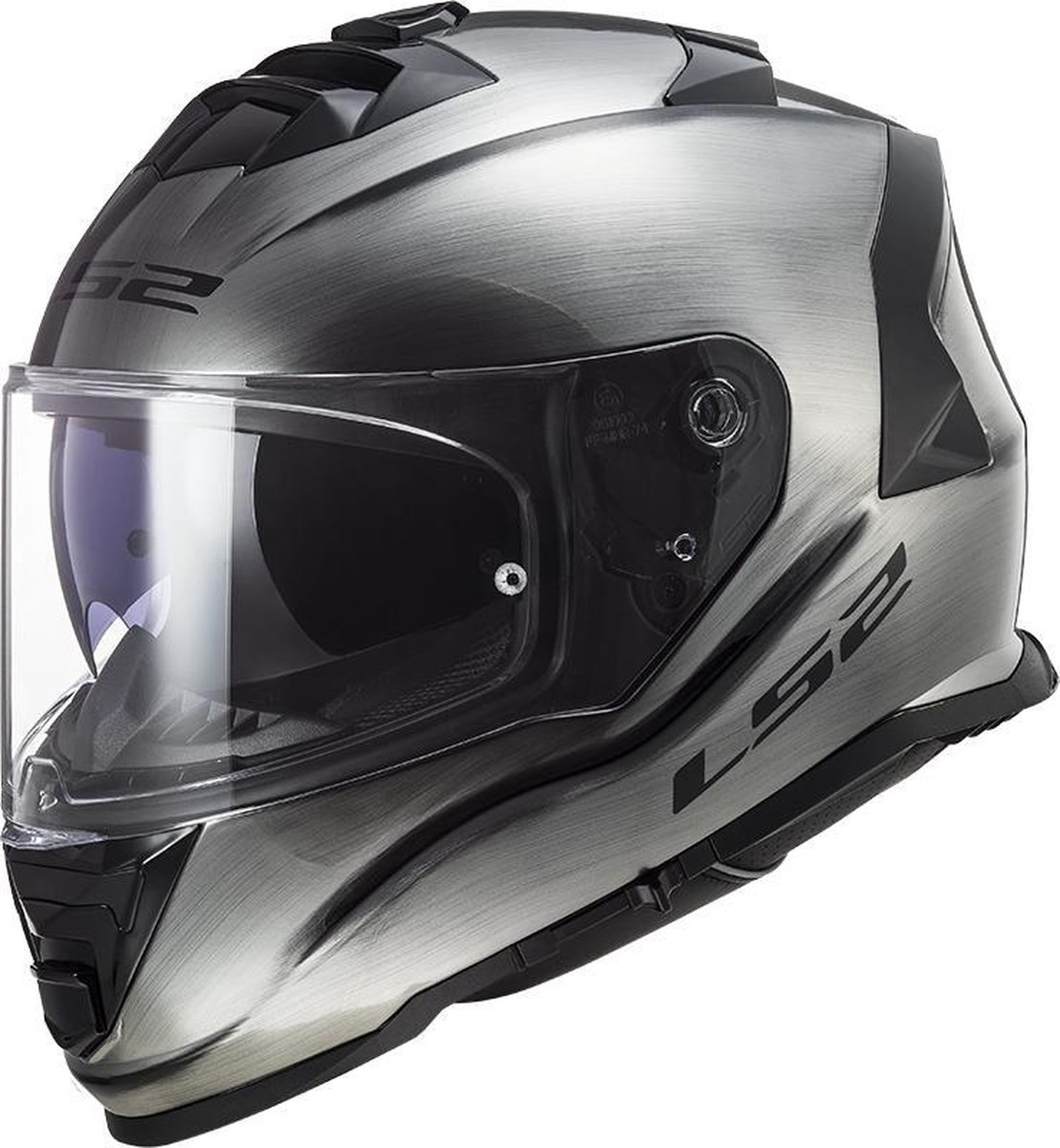LS2 FF800 Storm motorhelm Jeans glans titanium