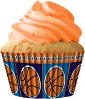 Siege - Cupcakebakjes Basketball - extra sterk - bakken zonder pan - 32 stuks