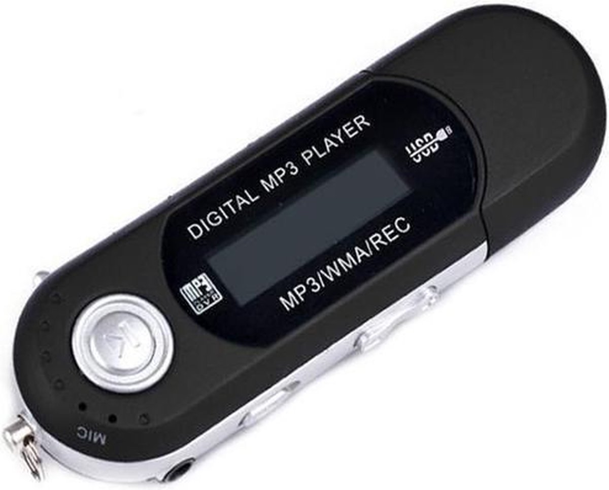 bol.com | Mp3 Speler Mp3 Player Recorder Repeat FM Radio USB Zwart