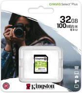 Kingston Canvas Select Plus - Flashgeheugenkaart - 32 GB - Video Class V10 / UHS-I U1 / Class10 - SDHC UHS-I