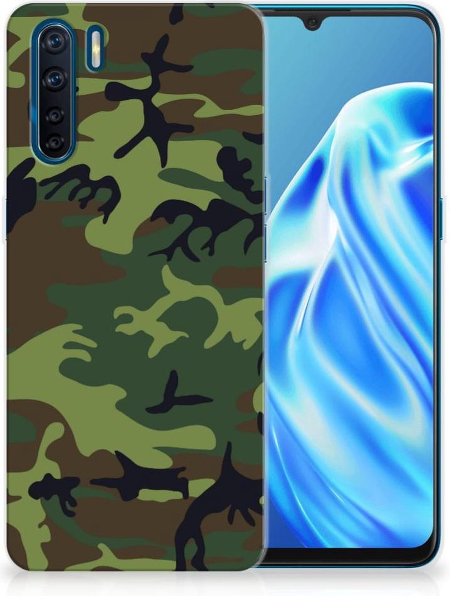 OPPO A91 TPU bumper Army Dark