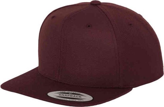 Flexfit - Classic Snapback maroon one size Snapback Pet - Rood