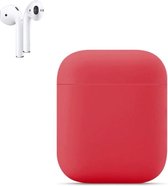 Apple AirPods Siliconen Hoesje | Rood | Bescherm Hoesje | Case Apple AirPods 1 en 2