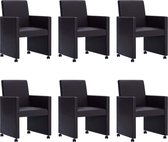 Eetkamerstoelen set 6 stuks  (Incl LW anti kras viltjes) - Eetkamer stoelen - Extra stoelen voor huiskamer - Dineerstoelen – Tafelstoelen