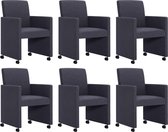 Eetkamerstoelen set 6 stuks  (Incl LW anti kras viltjes) - Eetkamer stoelen - Extra stoelen voor huiskamer - Dineerstoelen – Tafelstoelen