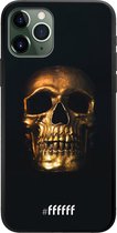 iPhone 11 Pro Hoesje TPU Case - Gold Skull #ffffff
