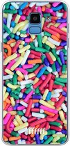 Samsung Galaxy J6 (2018) Hoesje Transparant TPU Case - Sprinkles #ffffff