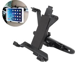 Tablet Houder Auto - iPad, Samsung Universele Tablet Standaard - Tablethouder Auto Hoofdsteun Universeel - Tablethouders - Voor Elke Auto & 360 Draaibaar - Zwart