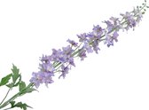 Silk-ka Kunstbloem-Zijden Bloem Delphinium Tak Lila-Lavendel Blauw 116 cm