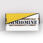 Ohmiomine Transporter Fietskrat Wit inclusief Kanariegeel Afdekhoes