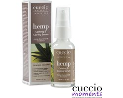 Cuccio Cooling & Calming Serum 30ml Whipped Hemp -  hennep kamille en eucalyptus - Hydraterend- voedend serum bevat Hennepzaadolie - ontstekingsremmende werking - verfrist en kalmeert de huid-Ideaal - geschenk - gift - voor een - Spa - Ritueel @ Home