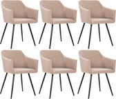 Eetkamerstoelen set 6 stuks  (Incl LW anti kras viltjes) - Eetkamer stoelen - Extra stoelen voor huiskamer - Dineerstoelen - Tafelstoelen