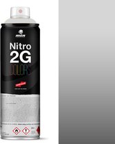 MTN Nitro 2G Zilveren Spuitbus - 500ml, extreem hoge dekkracht