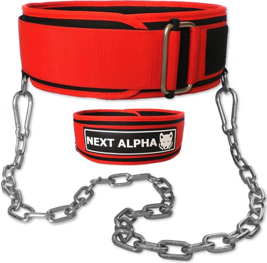 Next Alpha Gewichthefriem & Dip Riem Combinatie Custom Powerlifting