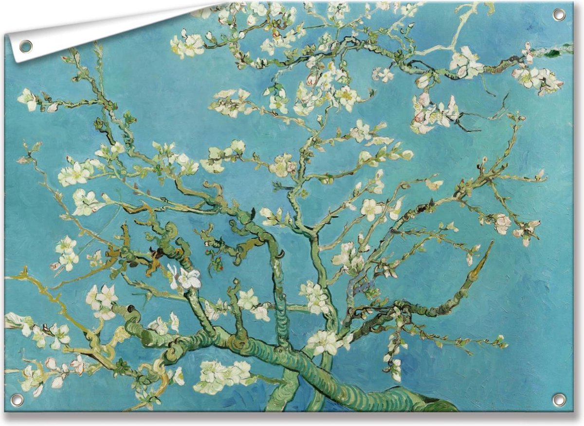 Tuinposter/Tuindoek  Amandelbloesem - Vincent van Gogh - 100x75 cm