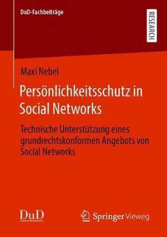 Persoenlichkeitsschutz in Social Networks - cover