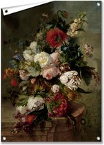 Tuinposter/Tuindoek  Stilleven met bloemen - Hermanus Uppink - 50x70 cm