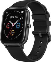 Smartwatch Zwart - Stappenteller Zwart - Fitness horloge voor dames en heren - Hartritme - Met App - Sporthorloge Zwart - Sporttracking - Meetapparatuur-  Gezondheid