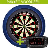 Elektronisch Dart Scorebord VoordeelPakket (Chalkie + ) - Dual Core - Dartbordverlichting Basic (Blauw)