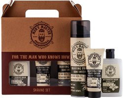 Men's Master Shaving Set – Geschenkset Mannen met Scheerschuim, Aftershave Balm en Gezichtscrème – Mannen Cadeautjes