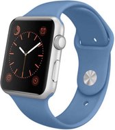 iWatch bandje – Blauw – 38/40 mm – Apple Watch – Sportbandje – Denim Blue - S/M – Siliconen - Apple Watch Serie 3/2/1 – Apple Watch Serie 5/4