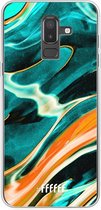 Samsung Galaxy J8 (2018) Hoesje Transparant TPU Case - Fresh Waves #ffffff