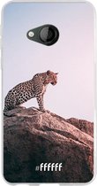HTC U Play Hoesje Transparant TPU Case - Leopard #ffffff