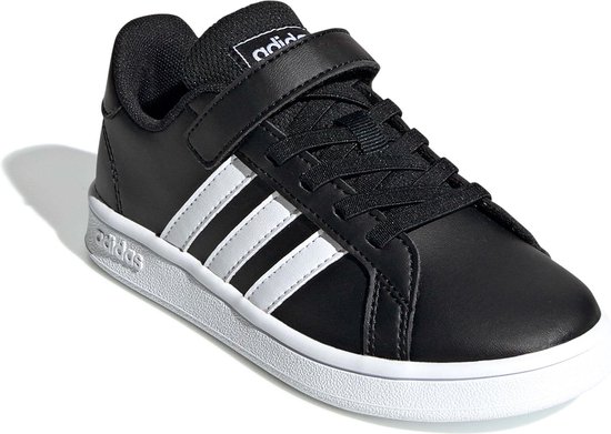 adidas Kinderen Zwarte Grand Court klittenband - Maat 30 | bol.com