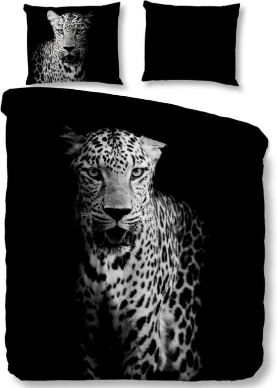Zachte Dekbedovertrek Lits-Jumeaux Leopard | 240x200/220 | Soepel En Kleurecht | Strijkvrij