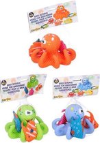 Eddy Toys- Badspeelgoed - Drijvende Octopus met Zeevriendjes - 4 Delig