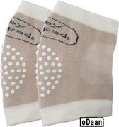 Set van 4 baby kniebeschermers - Wit / Beige - Baby kniepads - Unisex - One size - oDaani