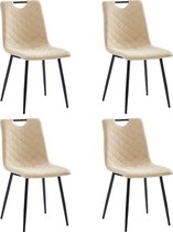 Eetkamerstoelen set 4 stuks  (Incl LW anti kras viltjes) - Eetkamer stoelen - Extra stoelen voor huiskamer - Dineerstoelen – Tafelstoelen