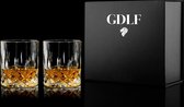 Vintage Whiskey Glazen Set Van 2 in Luxe Geschenkdoos by GDLF® | Kado Man | Cadeau Voor Man
