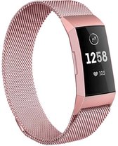 iMoshion Bandje Geschikt voor Fitbit Charge 4 / Charge 3 - iMoshion Milanese Watch bandje - Roze