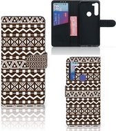 Bookcase Motorola G8 Power Hoesje Aztec Brown