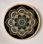 Mandala Wanddecoratie, Lotus, Waandpaneel, Wood Carved, Sacred Geometric Wall Art, Meditation, Yoga, Decor, Meditatie Woondecoratie, Gegraveerde hout