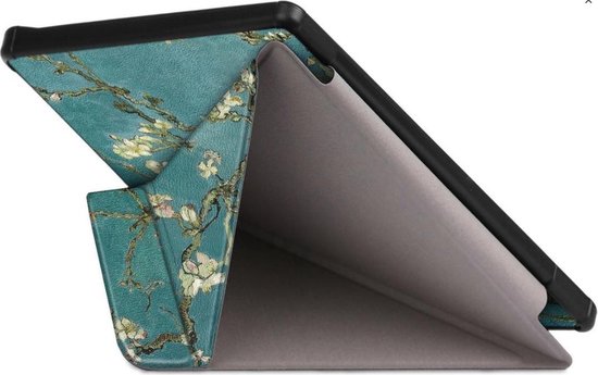 Achaté - Kobo Libra H2O Hoes Met Magnetische Sluiting en Auto Sleep Functie - Origami - Amandelbloesem van Gogh - Limited Edition - High Quality