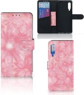 Telefoonhoesje Xiaomi Mi 9 Wallet Book Case Spring Flowers