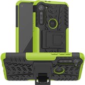 Hoesje geschikt voor Motorola Moto G8 - Schokbestendige Back Cover - Groen