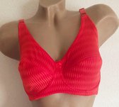 Dames niet voorgevormde beugel BH 85C rood