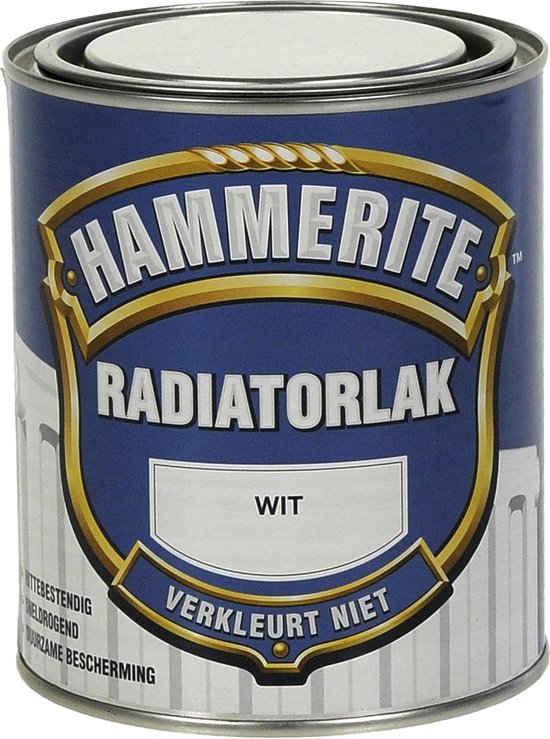 Hammerite hoogglans radiatorlak - wit - 750 ml