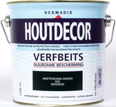 Hermadix Houtdecor Verfbeits dekkend  - 2,5 liter - 632  Amsterdams Groen