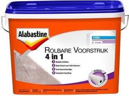 Alabastine Rolbare Voorstrijk 4 In 1 5 Ltr - Alabastine